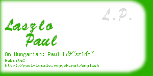 laszlo paul business card